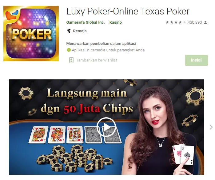 game luxy poker